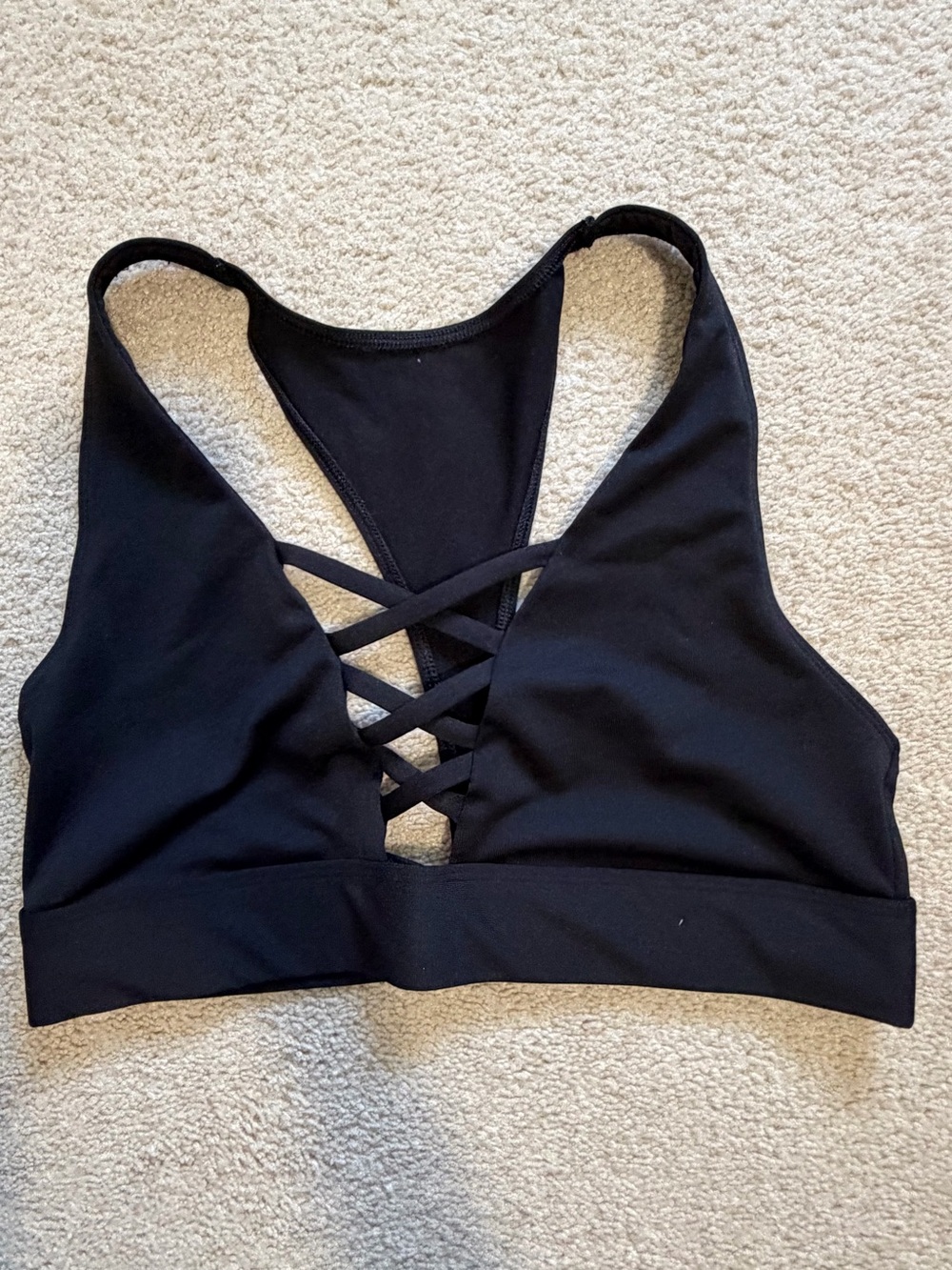 Black Strappy Racerback Bralette - PINK Victoria’s Secret